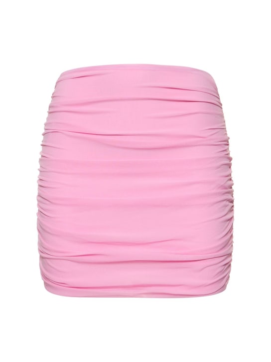 The Andamane - Jupe courte en georgette stretch Livia