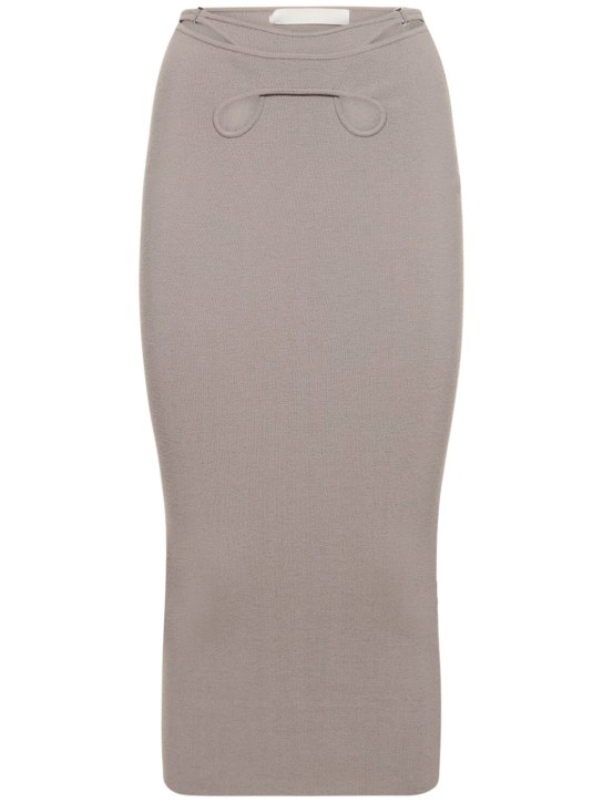 Dion Lee: Jupe mi-longue en maille ajourée