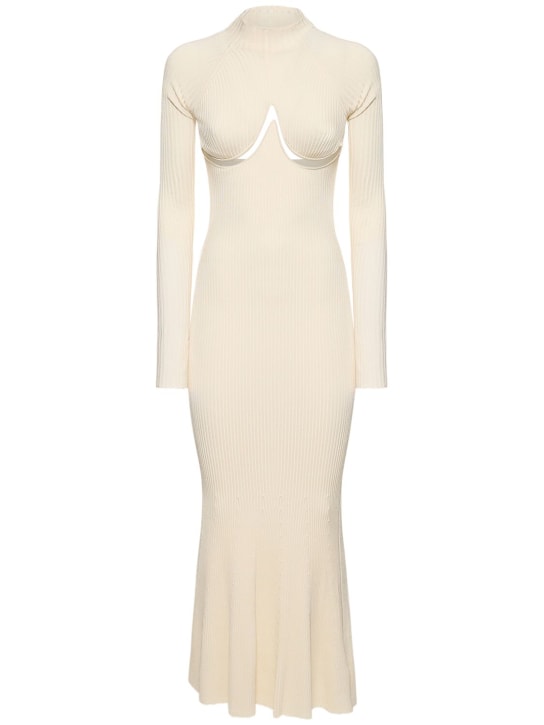 Dion Lee - Robe en maille de viscose mélangée manches longues