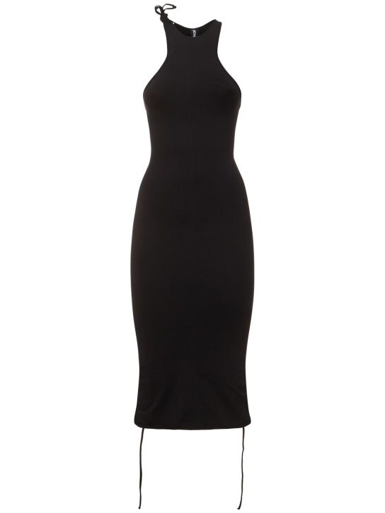 Andreadamo - Robe mi-longue sculptante en jersey