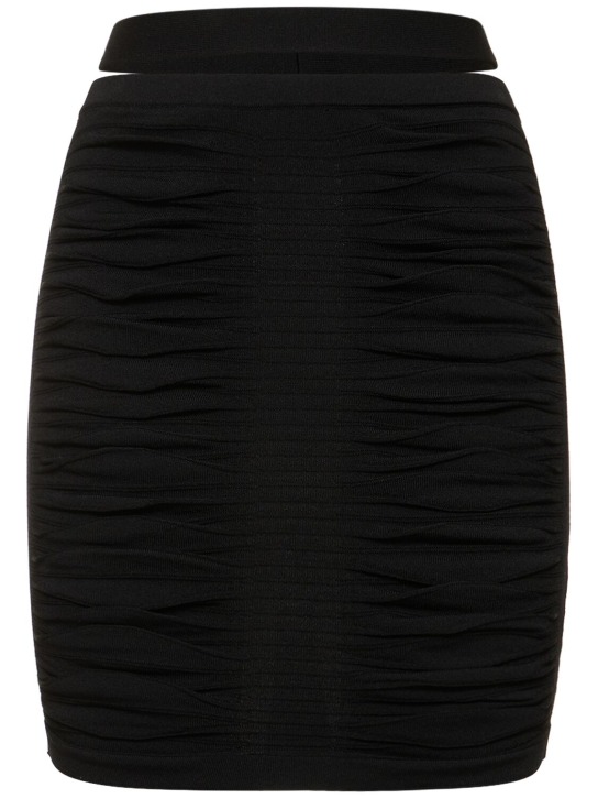 Andreadamo - Jupe courte en maille de viscose mélangée X-Ray
