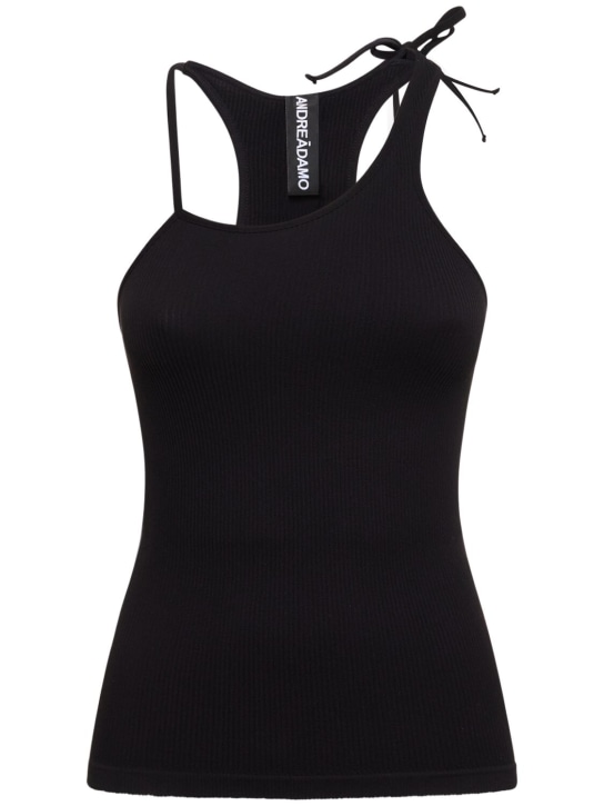 Andreadamo: Ribbed jersey tank top