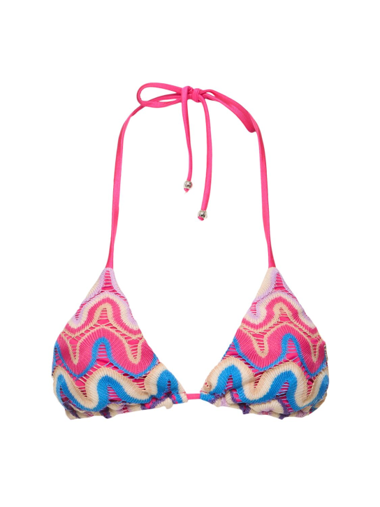 Patbo - Haut de bikini triangle en crochet