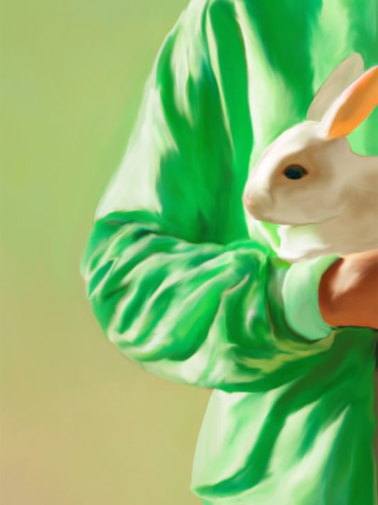 Paper Collective - Affiche imprimée White Rabbit