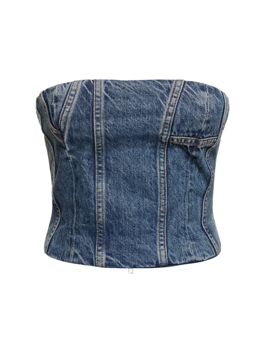 Amiri - Denim bustier top