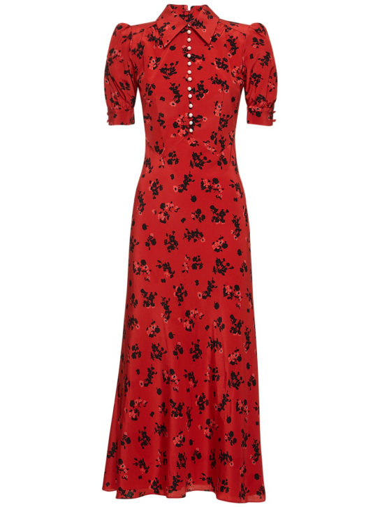 Alessandra Rich: Vestito in seta stampata