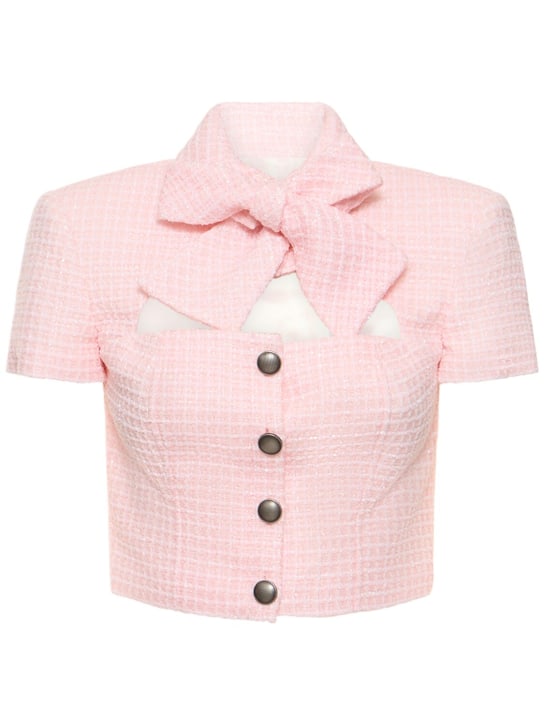 Alessandra Rich: Front Knot Top
