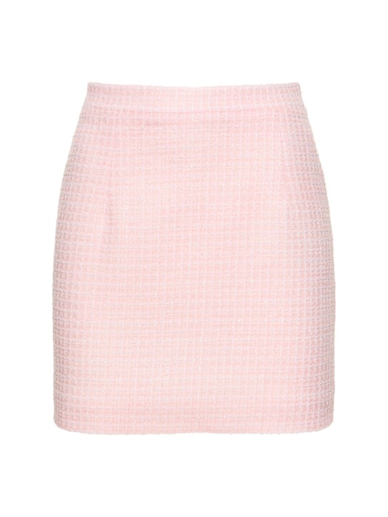 Alessandra Rich - Jupe courte en tweed à sequins