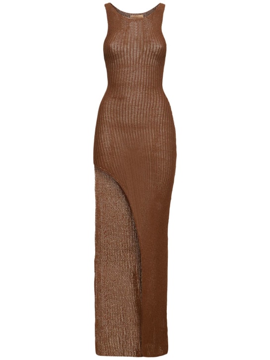 Aya Muse - Robe longue en coton mélangé Ika