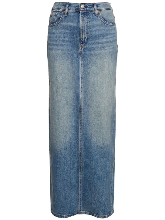 Reformation - Jupe longue en denim taille ultra-haute Daria