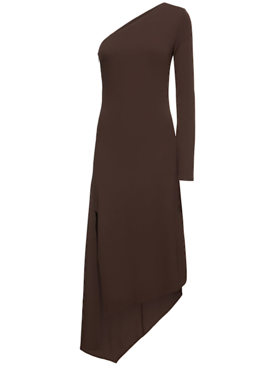 Michael Kors Collection - Abito monospalla in jersey mate stretch