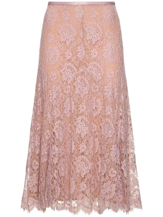 Michael Kors Collection - Jupe en dentelle de coton mélangé Dane Crushed