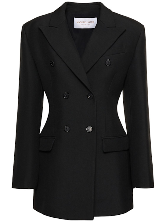 Michael Kors Collection: Blazer en gabardine à double boutonnage
