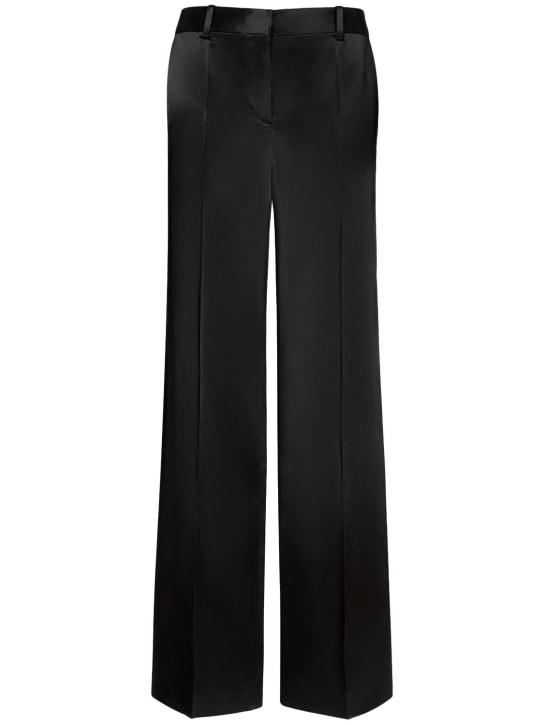 The Row: Pantalon évasé en satin taille mi-haute Encore