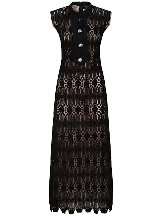 Giambattista Valli - Robe longue en macramé brodé
