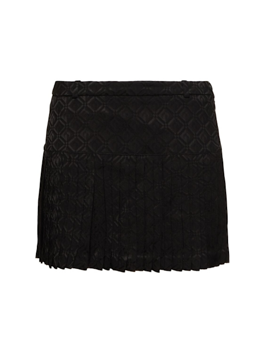 Marine Serre: Minirock aus Jacquard „Moon Diamond“