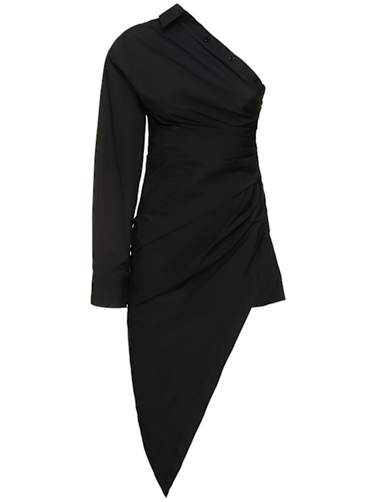 Alexander Wang - Vestido asimétrico de popelina fruncida