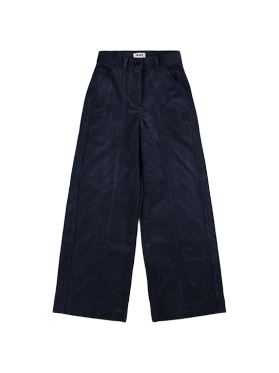 INDEE - Pantaloni larghi in millerighe