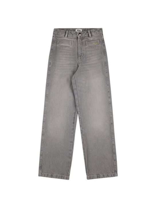 INDEE - Jean droit en denim taille mi-haute