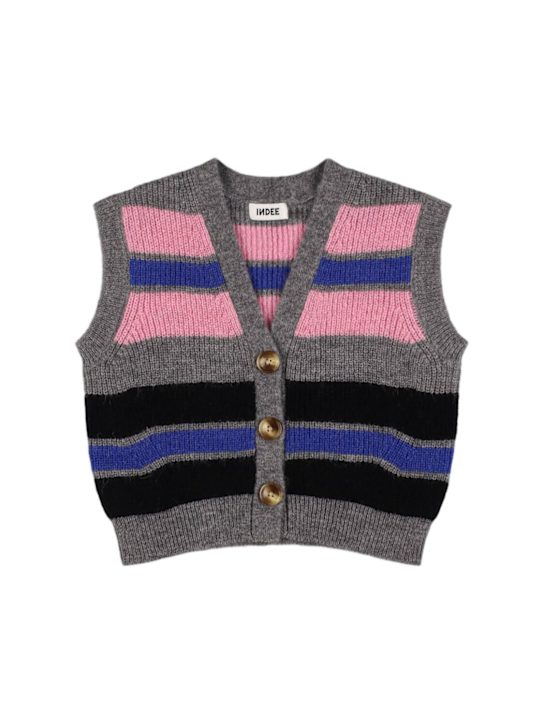 INDEE: Gilet en maille d'alpaga mélangé