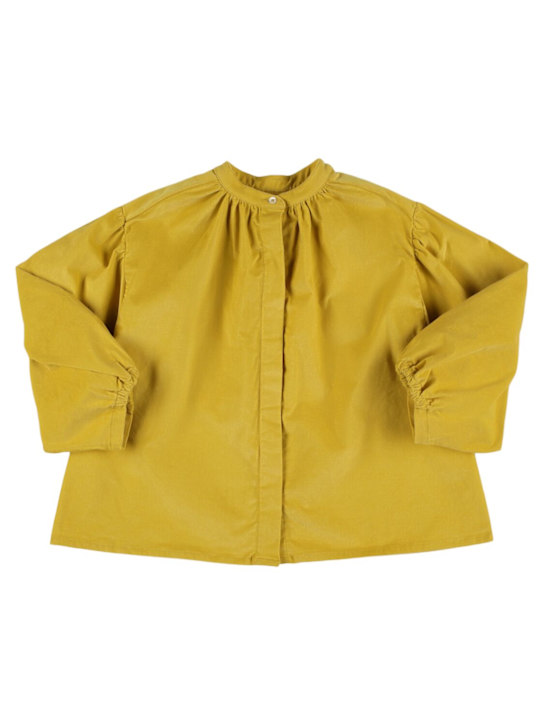 TANGERINE - Pleated corduroy shirt