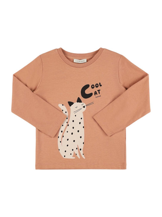Liewood: T-shirt in cotone organico con stampa