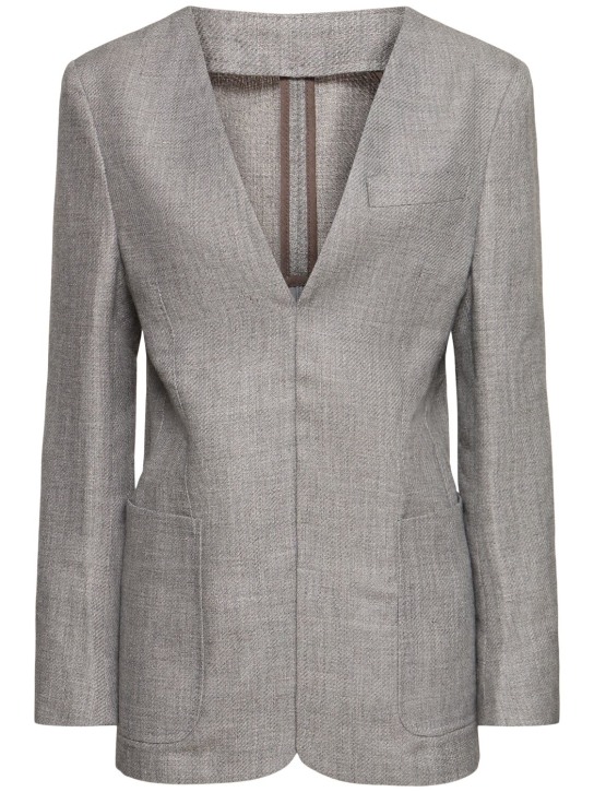 BETTTER: Chaqueta de lana con cuello en V