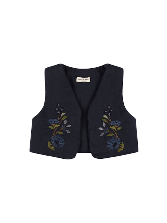 Babe & Tess - Gilet en coton brodé Talita