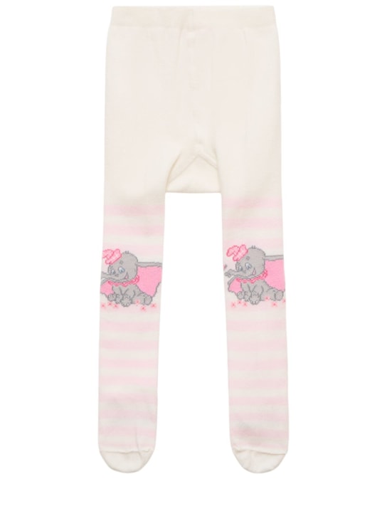 Monnalisa - Collant en coton mélangé à imprimé Dumbo