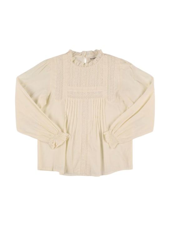 The New Society - Embroidered cotton shirt