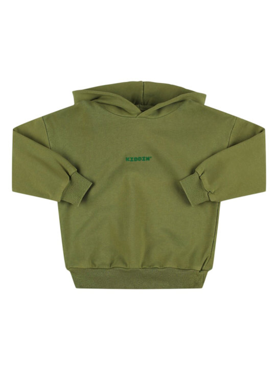 Kiddin: Sweat-shirt en coton à capuche
