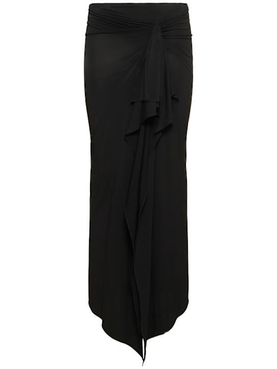 The Attico: Gonna midi in jersey stretch
