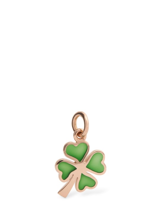 DoDo - Rondelle 9kt rose gold clover charm
