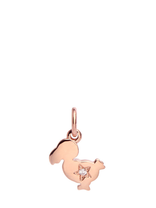 DoDo - Breloque en diamant et or rose 9 K
