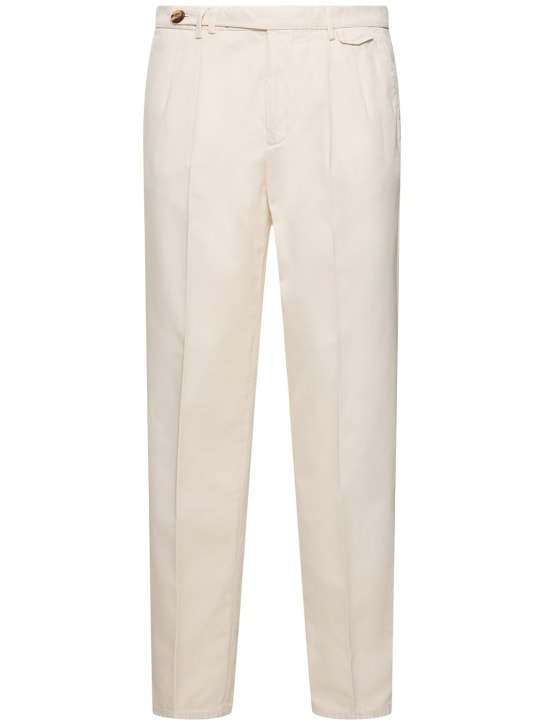 Brunello Cucinelli: Hose aus Baumwollgabardine
