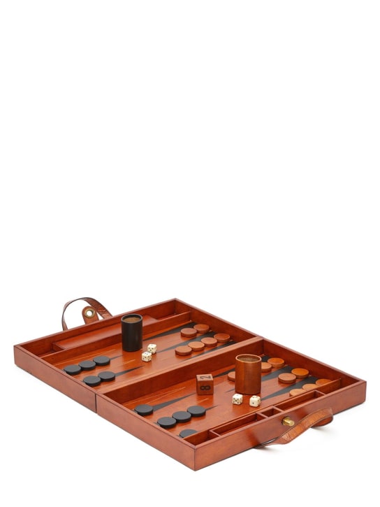 The Conran Shop - Jeu de backgammon en bois et cuir
