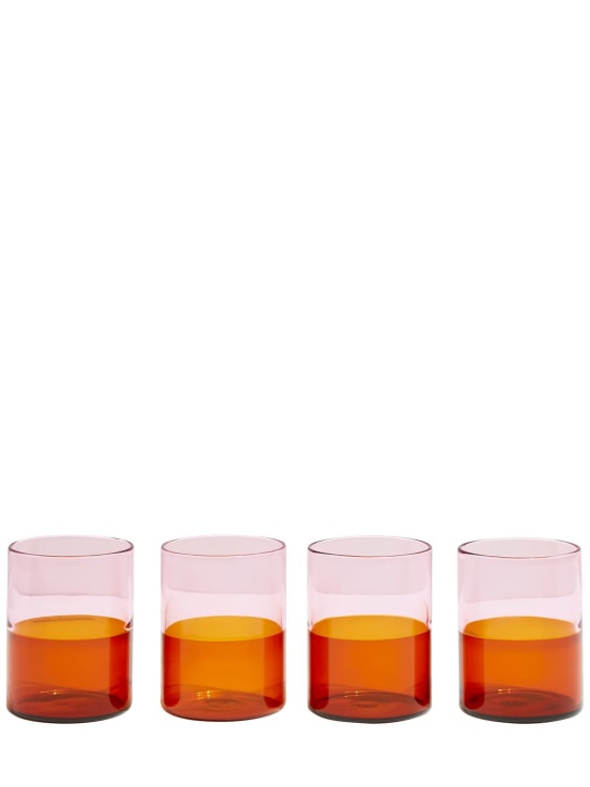 FAZEEK - Lot de 4 verres bicolores