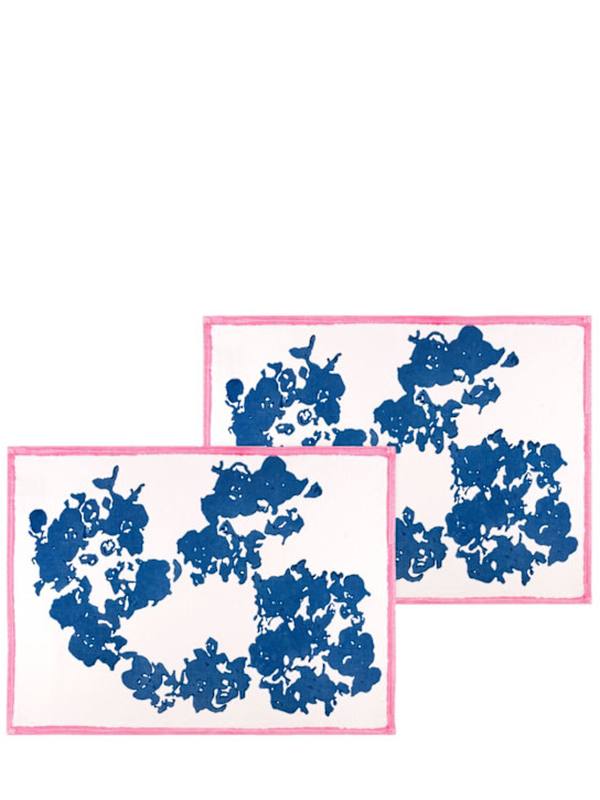 Stories Of Italy - Lot de 2 sets de table Hortensia