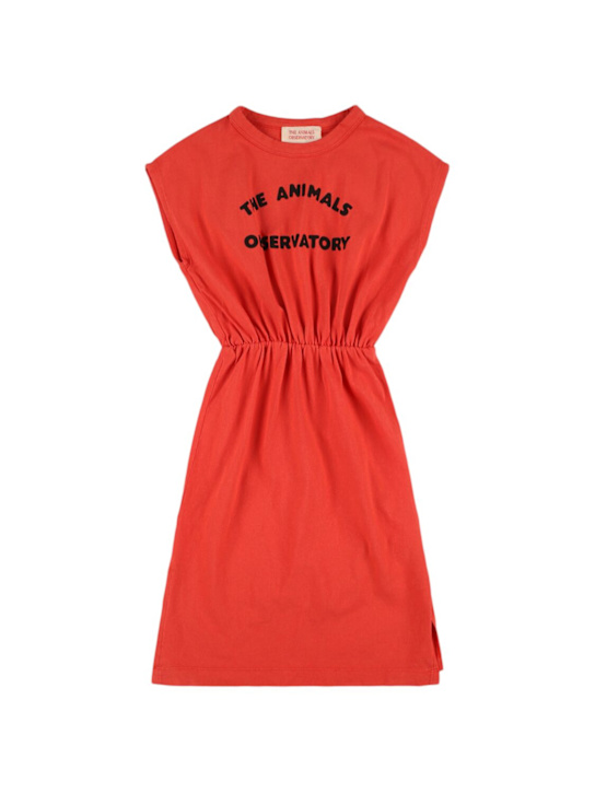 The Animals Observatory - Bedrucktes Kleid aus Baumwolljersey