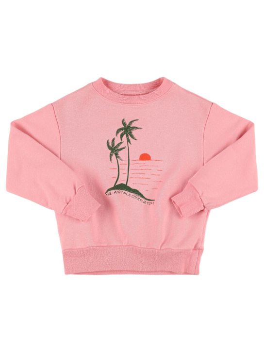 The Animals Observatory: Sweat-shirt en coton imprimé