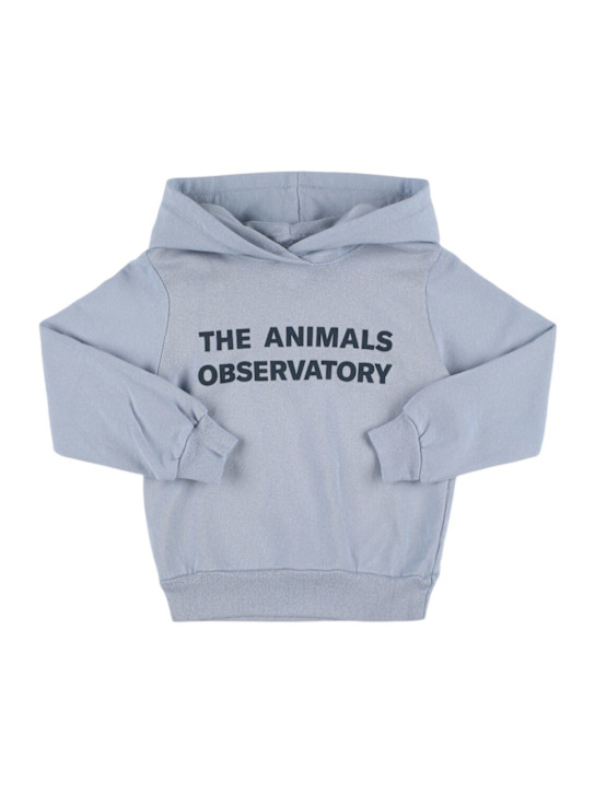 The Animals Observatory - Sweat-shirt en coton imprimé à capuche