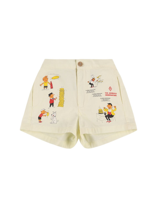 The Animals Observatory: Short en sergé de coton imprimé