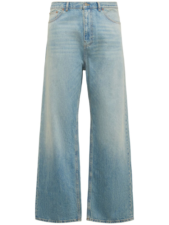 Valentino: Jean en denim de coton délavé