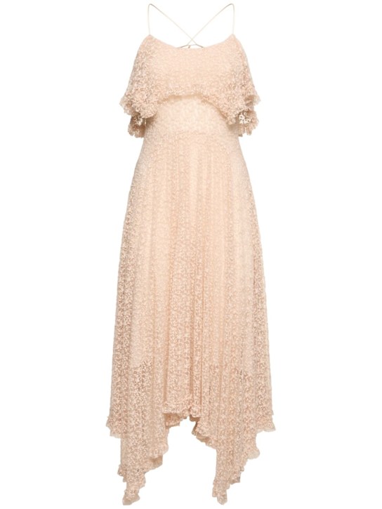 Philosophy Di Lorenzo Serafini: Kleid aus Bio-Baumwollspitze mit Drapierung