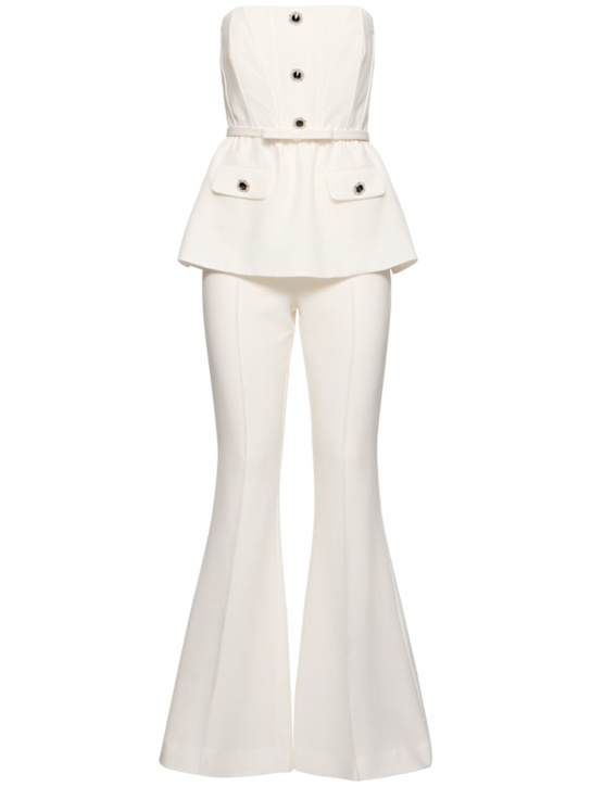 Self-portrait - Jumpsuit aus Stretch-Krepp