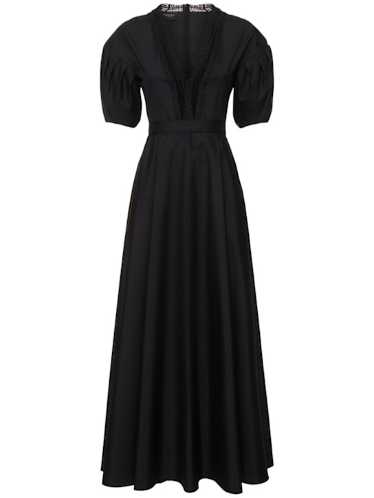 Giambattista Valli - Robe longue en popeline à manches bouffantes