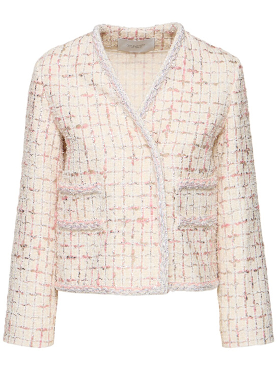 Giambattista Valli: Bomberjacke aus Lurexbouclé