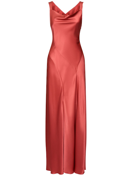 Alberta Ferretti - Langes Kleid aus Satin