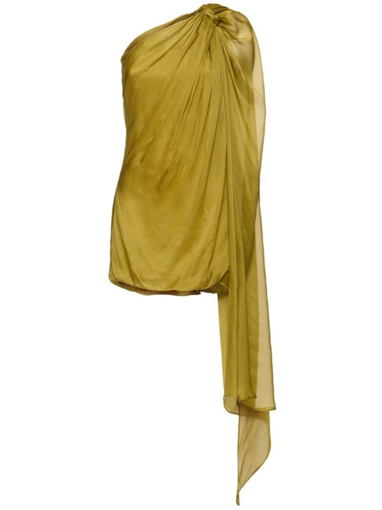 Giuseppe Di Morabito - Vestito in raso di seta drappeggiato