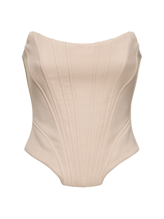 Giuseppe Di Morabito: Top bustier senza spallini in lana